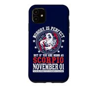 Carcasa para iPhone 11 Signo de Escorpio Noviembre 01 Horóscopo de la Estrella de la astrología del Zodiaco