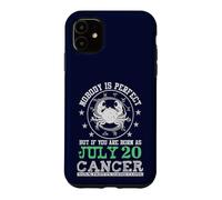 Carcasa para iPhone 11 Signo del Zodiaco Cáncer Julio 20 Horóscopo Astrología Cumpleaños