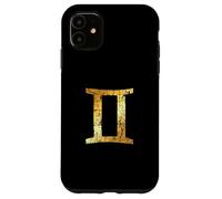 Carcasa para iPhone 11 Signo Zodiacal Géminis (Amarillo Vintage) Géminis
