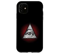 Carcasa para iPhone 11 Símbolo Secreto Illuminati de la pirámide mística del Ojo Que Todo lo ve