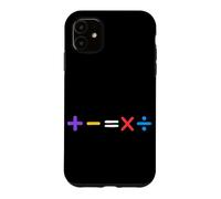 Carcasa para iPhone 11 Símbolos matemáticos más Menos álgebra Cálculo Número Estudiante