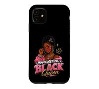 Carcasa para iPhone 11 Sin disculpas Black Queen Melanin Pride Baddie