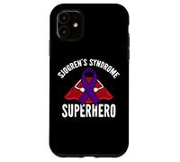 Carcasa para iPhone 11 Síndrome de Sjögren, superhéroe, Guerrero, Luchador, Cinta Morada