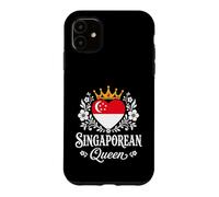 Carcasa para iPhone 11 Singaporean Queen Singapore Flag Proud Singaporean Woman