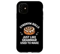 Carcasa para iPhone 11 Sinónimo Rolls Inglés Profesor Gramática Juego de Palabras