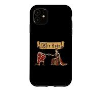 Carcasa para iPhone 11 Sir Loin Solomillo REN Faire Caballero Juego de Palabras Medieval Meme