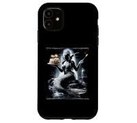 Carcasa para iPhone 11 Sirena Agua NINFA Mar Océano Pastel Cumpleaños Fiesta Cumpleaños