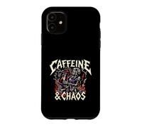 Carcasa para iPhone 11 Skeleton Nurse Caffeine & Chaos Night Shift