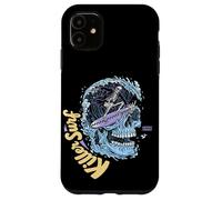 Carcasa para iPhone 11 Skull Surf Killer Surf Skeleton Surfing