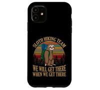 Carcasa para iPhone 11 Sloth Hiking Team We Will Get There When We Get There Shirt