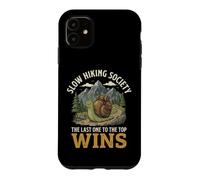 Carcasa para iPhone 11 Slow Hiking Society The Last One To The Top Wins Naturaleza