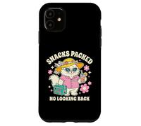 Carcasa para iPhone 11 Snacks Llenos Sin Mirar Atrás Gato Vacaciones Viajero