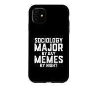 Carcasa para iPhone 11 Sociología Mayor De Día Memes por Noche Sociología Meme De Estudiante