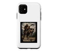 Carcasa para iPhone 11 Solo Otro día Normal | Retro Bigfoot Capibara T-Rex
