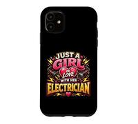 Carcasa para iPhone 11 Solo una Chica Enamorada de su Electricista Electricista Divertido