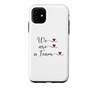 Carcasa para iPhone 11 Somos un Equipo Lindo Regalo tipográfico Escrito a Mano
