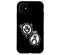 Carcasa para iPhone 11 Sonríe Ahora Llora Despues Ángel Diablo Caras tristes Felices