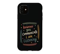 Carcasa para iPhone 11 Soporte de Escucha de cotización de Conciencia de ASL inclusiva