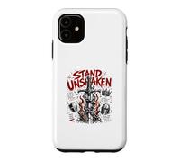 Carcasa para iPhone 11 Sostenga la fe inquebrantable sobre el Miedo a Las Escrituras cristianas