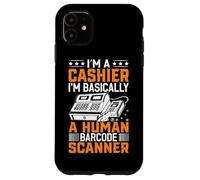 Carcasa para iPhone 11 Soy cajero Soy básicamente un escáner de código de Barras Humano