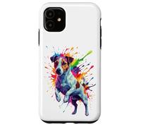 Carcasa para iPhone 11 Splash Art Jack Russell