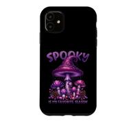 Carcasa para iPhone 11 Spooky Is My Favorite Season - Champiñón Morado de Halloween