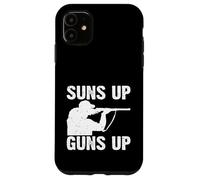 Carcasa para iPhone 11 Sportsman Suns Up Guns Up Cazador de Humor de Caza