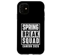Carcasa para iPhone 11 Spring Break Squad Cancún 2026 - Viaje Chicas Vacaciones en la Playa