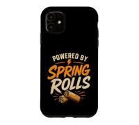 Carcasa para iPhone 11 Spring Rolls Eating Asian Food Funny