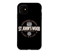 Carcasa para iPhone 11 St John's Wood Northwest London Coordenadas Label 2C