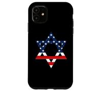 Carcasa para iPhone 11 Star of David Jewish US Flag Half Jew Purim Love Israel Gift