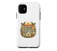 Carcasa para iPhone 11 Stay Bright Stay Bold Stay Beautiful Vintage Retro Cita