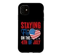 Carcasa para iPhone 11 Staying Fly on The 4th of July Toddler Happy 4th of July