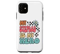 Carcasa para iPhone 11 Stepdad Hero Cute Retro Floral Fathers Day Appreciation