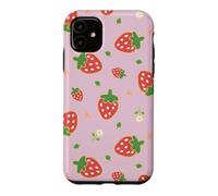 Carcasa para iPhone 11 Strawberry Floral Garden Cottagecore Aesthetic