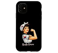 Carcasa para iPhone 11 Strong South Korean Girl Woman Girlfriend South Korea Flag