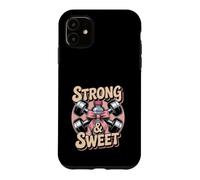 Carcasa para iPhone 11 Strong & Sweet Gym Girl Fitness Entrenamiento Motivación