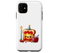 Carcasa para iPhone 11 Sudadera con Comida para Celebrar la Fiesta Kawaii Toast Jam