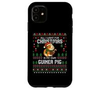 Carcasa para iPhone 11 Suéter navideño Feo de Dear Santa Guinea Pigs