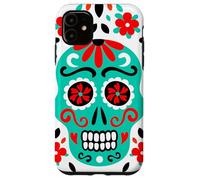 Carcasa para iPhone 11 Sugar Skulls Día De Muertos Comida Tradicional Latino México