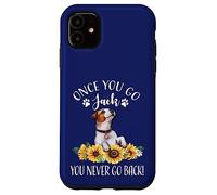 Carcasa para iPhone 11 Sunflowers JRT Dog Lover Once You Go Jack Never Back