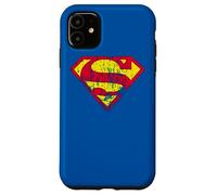 Carcasa para iPhone 11 Superman Classic Yello & Red Logo Distressed