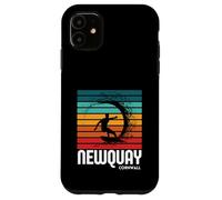 Carcasa para iPhone 11 Surf Newquay Cornwall Playa Vintage Retro Surf