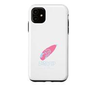 Carcasa para iPhone 11 Surf's Up Mano Dibujado Rosa Surfboard Ocean