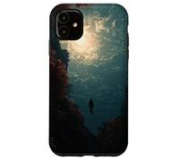 Carcasa para iPhone 11 Surrealista Ascension - Figura Flotante Cielo Luminoso diseño artístico