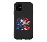 Carcasa para iPhone 11 Synth-Pop música-New-Wave USA Drip-Painting-Art Sintetizador