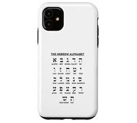 Carcasa para iPhone 11 Tabla de apuestas de Aleph para Aprender Idiomas Yiddish del Alfabeto Hebreo