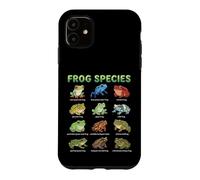 Carcasa para iPhone 11 Tabla de Nombres de Especies de Ranas para niños Guía de Aprendizaje de Ranas Lindas