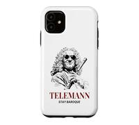 Carcasa para iPhone 11 Telemann Stay Baroque Funny Compositor de música clásica