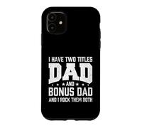 Carcasa para iPhone 11 Tengo Dos títulos papá y papá Extra y yo rockeo Ambos